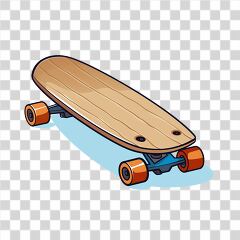 Bright Cartoon Skateboard Design for Fun!