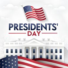 Celebrating Presidents Day at the White House With Flags