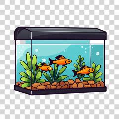 Colorful Fish Tank Design With Vibrant Aquatic Life