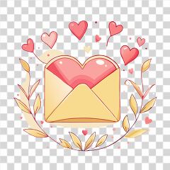 Colorful Heart Envelope Bringing Love and Joy to Life