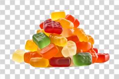 Colorful Jelly Pile Stacked High for Sweet Enjoyment