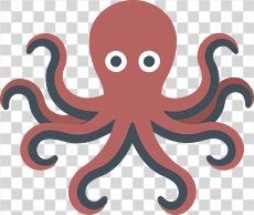 Colorful Octopus Clipart for Fun Designs and Projects