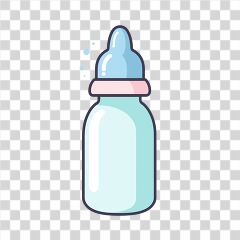 Cute Baby Bottle Clipart for Creative Projects