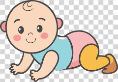 Cute Baby Crawling on Floor Exploring the World Around