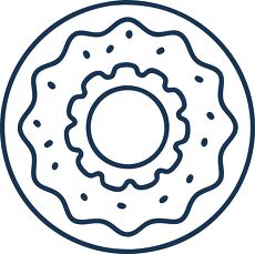 Donut Hole Icon Outline