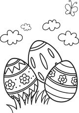 Easter Egg Coloring Page for Kids