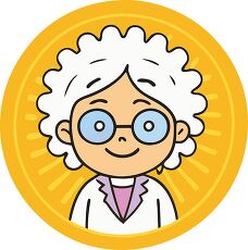 Female Scientist Cartoon Clipart