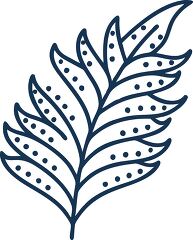 fern solid line icon