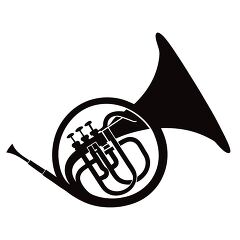 French Horn Silhouette