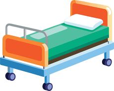 Hospital Bed for Patient Care in Medical Facility