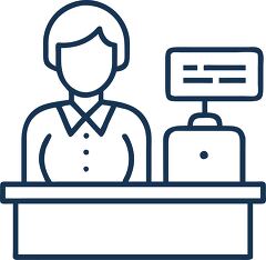 hotel receptionist icon