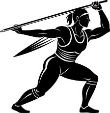 javelin thrower silhouette