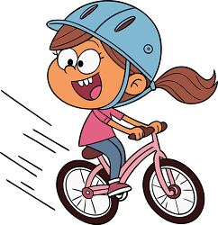 Joyful Girl on Bike Animation