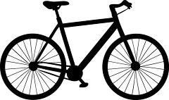 Minimalist Bicycle Silhouette