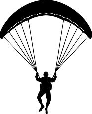 paraglider silhouette