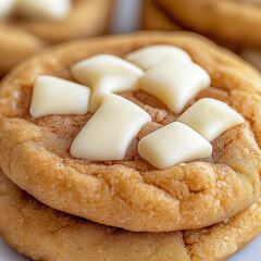 Close Up of White Chocolate Chai Snickerdoodles