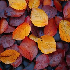 Colorful Fall Leaves Create Wallpaper