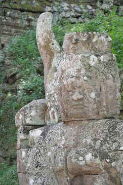 Exploring Ancient Stone Figures in Siem Reap Cambodia