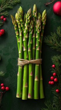 Festive Asparagus Bundle for a Cheerful Holiday Celebration