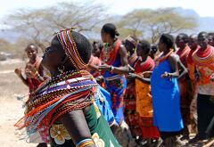 Samburu Tribe Women Performing Traditional Dance in Kenya