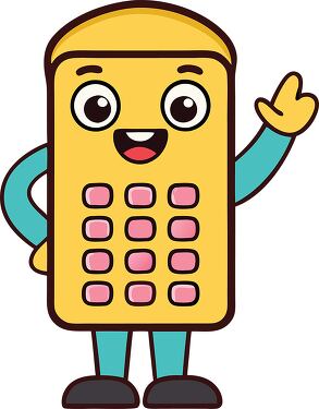 Playful Cartoon Character Representing a Mobile Phone