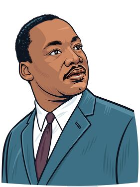 Portrait Illustration of Martin Luther King Jr