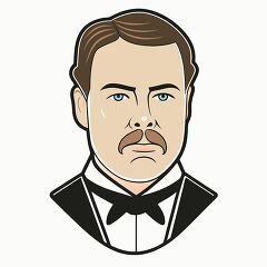 president chester alan arthur simple portrait