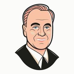 president franklin delano roosevelt simple portrait