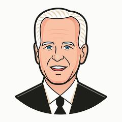 president joe biden simple portrait