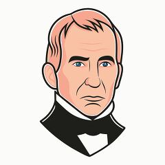 president william henry harrison simple portrait