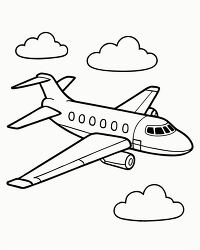 private jet coloring page