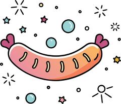 sausage colorful playful icon clip art (1)