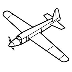 Side View of Glider airplane