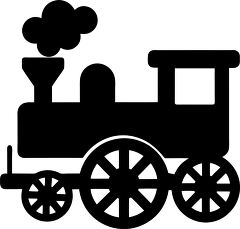 Silhouette of a Classic Steam Locomotive