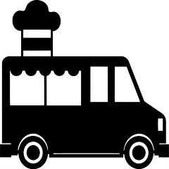 Silhouette of an Ice Cream Truck