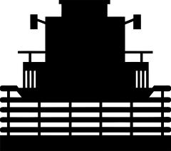 Silhouette of Industrial Machine or Vehicle