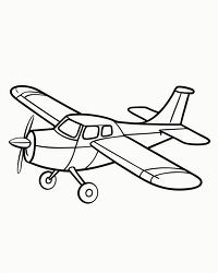 small cessna plane coloring page