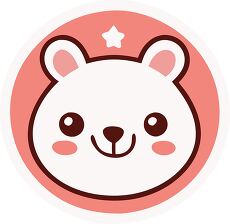 Smiling Polar Bear Sticker