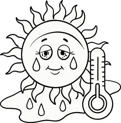 Sunny Thermometer in Drought