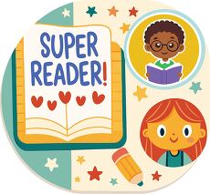 Super Reader Reward Sticker