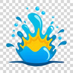 Vibrant Water Splash Design