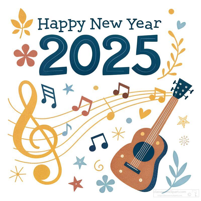 2025 New Year Celebration With Joyful Music and Art