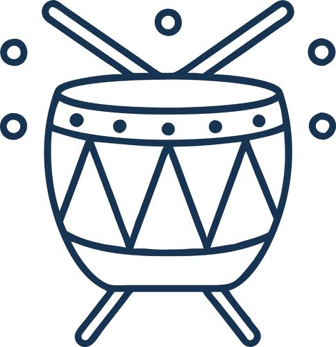 A drum icon for Kwanzaa celebrations.