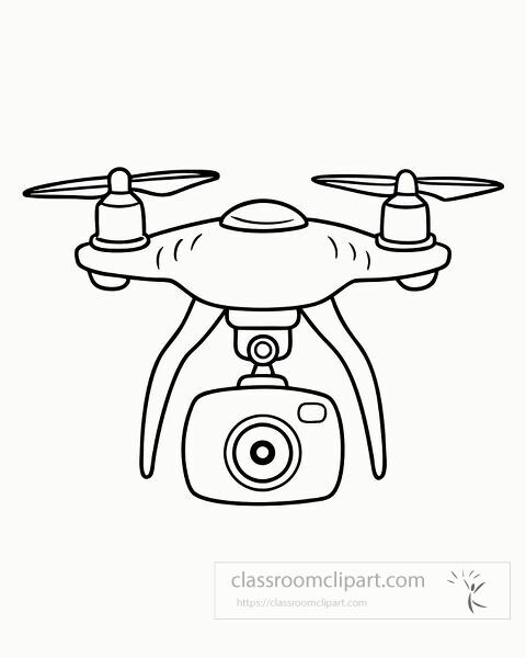 drone with camera coloring page