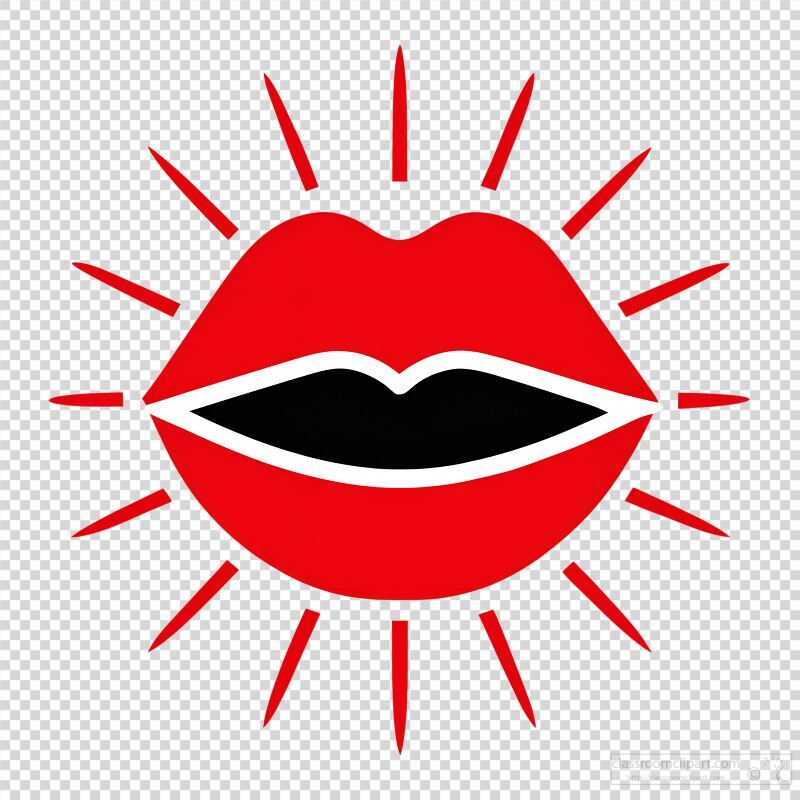 Heart shaped Lips Radiate Warmth and Creativity