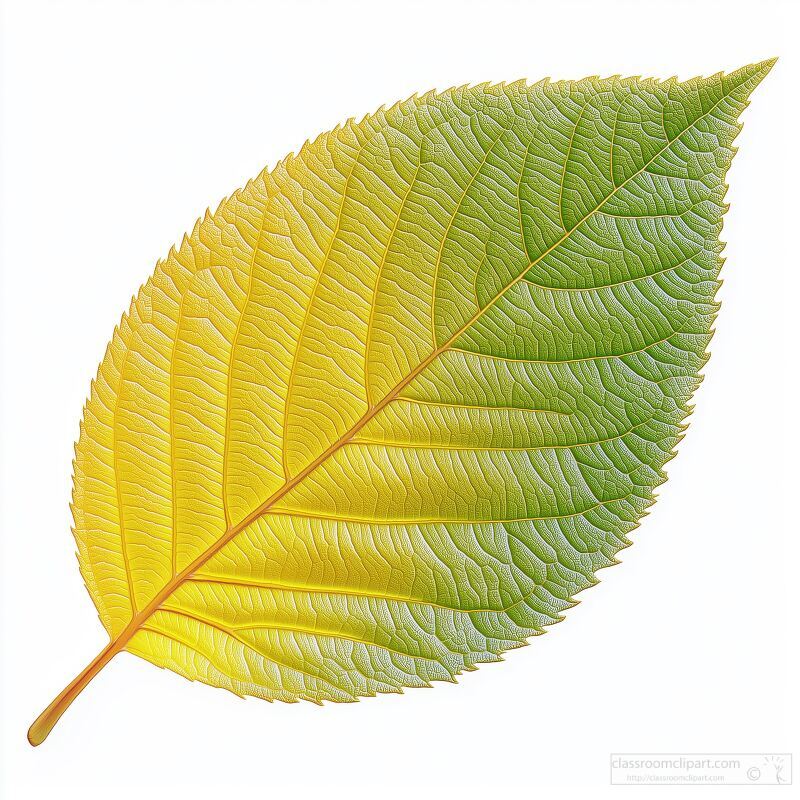 A close up view of a spirea goldfleim leaf showcasing a vibrant yellow and green gradient.