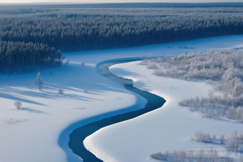 Winter Aerial View Captures the Beauty of Russian Taiga