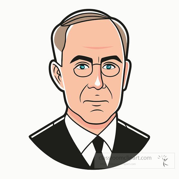 This artwork features a simple portrait of Woodrow Wilson.