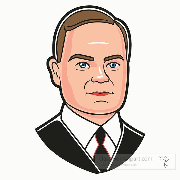 Simple artistic representation of President Herbert Hoover