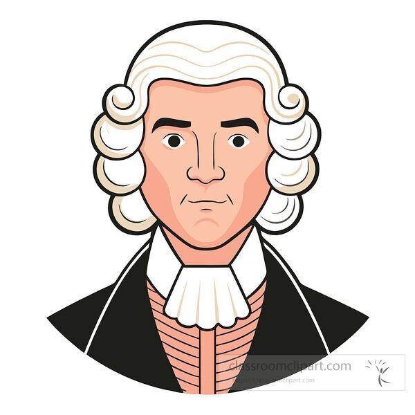 This artwork features a simple portrait of President Thomas Jefferson.